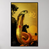 Poster chinois de serpent Zodiac (Devant)