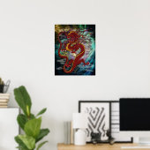 poster chinois Dragon (Bureau à domicile)