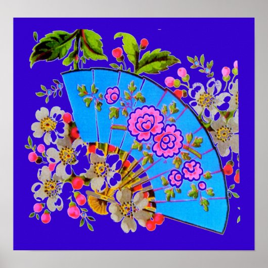 Poster chinois Fan Blue (Devant)