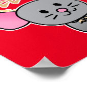 Poster Chinois lunaire de souris rat de Nouvel An argent  (Coin)