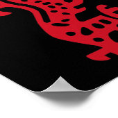 Poster Chinois Mah Jong Dragon Rouge Carrelage Mahjong Co (Coin)