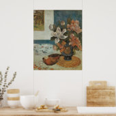 Poster Chinois Peonies et Mandoline par Paul Gauguin (Cuisine)