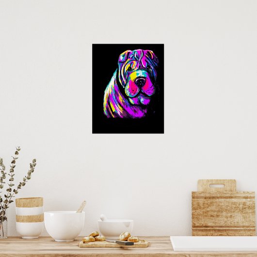 Poster Chinois Shar Pei (Cuisine)