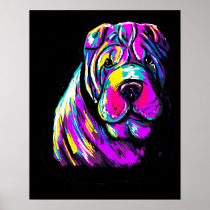 Poster Chinois Shar Pei