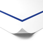 Poster Chinoiserie Blue White Ginger Jar Bienvenue Mariag (Coin)