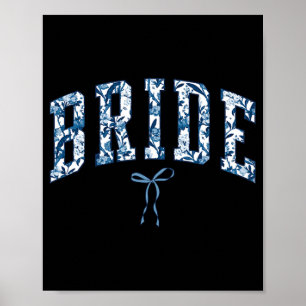 Poster Chinoiserie Bride Floral Toile De Jouy Coquette Bo