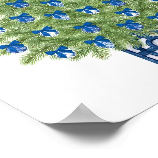 Poster Chinoiserie Christmas Tree Art Print (Coin)