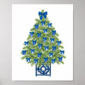 Poster Chinoiserie Christmas Tree Art Print (Devant)