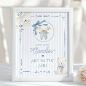 Poster Chinoiserie Teddy Bear How many Candies game