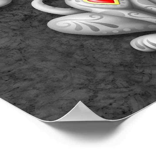 Poster Chiot à sucre Zombie gris (Coin)