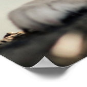 Poster Chiot allemand sur la haie (Coin)