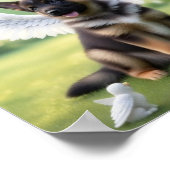 Poster Chiot berger allemand avec des ailes comme un ange (Coin)