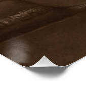 Poster chiot bouddin blanc américain bulldog art réaliste (Coin)