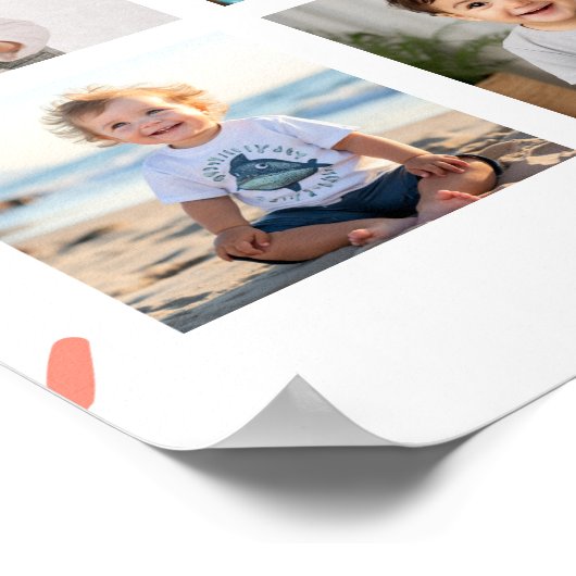 Poster Chiot Boy Anniversaire Photo Milestone Signal Chie (Coin)