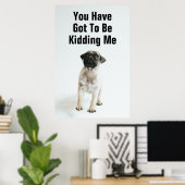 Poster Chiot Carlin mignon (Bureau à domicile)