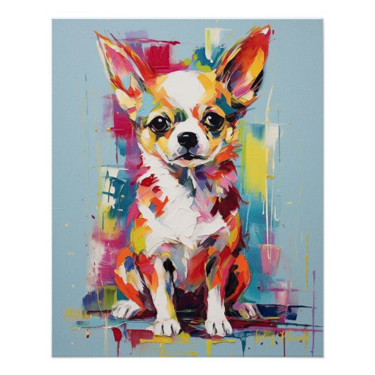 Poster Chiot Chihuahua Super Cute 004 - Xeno Lucilfer (Devant)
