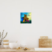 Poster Chiot dans une boîte, Joyeux Noël (Cuisine)