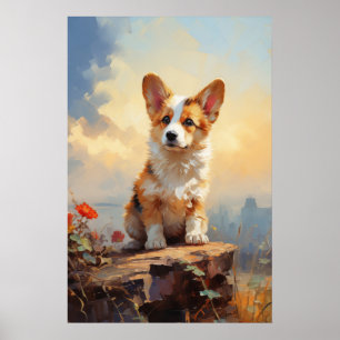Poster Chiot de Pembroke Welsh Corgi
