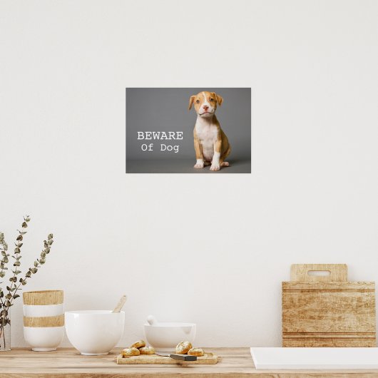 Poster Chiot de pit-Bull (Cuisine)