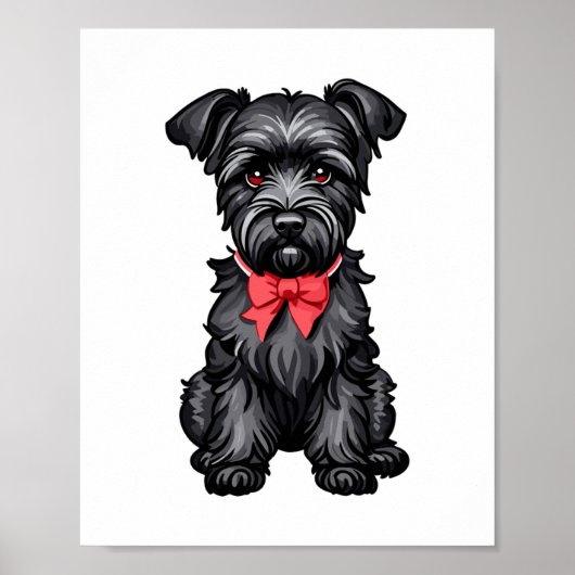 Poster Chiot de Schnauzer miniature (Devant)