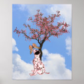 Poster Chiot Et Papillon Dalmatiens (Devant)