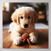 Poster Chiot Golden Retriever (Devant)