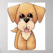 Poster Chiot Golden Retriever (Devant)