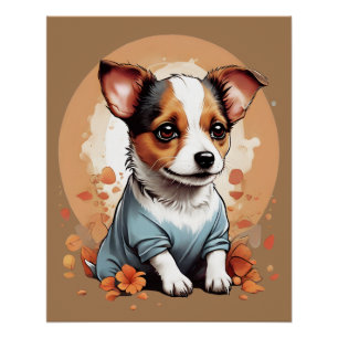 Poster Chiot Jack Russell mignon
