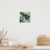 Poster Chiot joueur dans une explosion de couleurs – Abst (Cuisine)