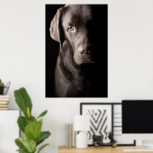 Poster Chiot Labrador au chocolat triste (Bureau à domicile)