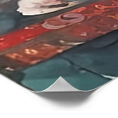 Poster Chiot mignon Whimsical en forêt (Coin)