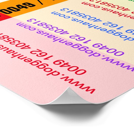 Poster Chiot pour la vente prospectus avec code QR (Coin)