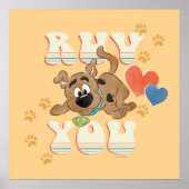 Poster Chiot Scooby-Doo "Ruv You" (Devant)