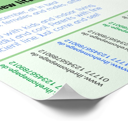 Poster chiots à vendre prospectus avec code QR (Coin)