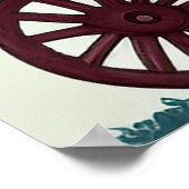 Poster Chiots colorés dans un Wagon (Coin)