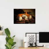 Poster Chiots de cowboy fatigués (Bureau à domicile)