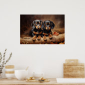 Poster Chiots de Dachshund (Cuisine)
