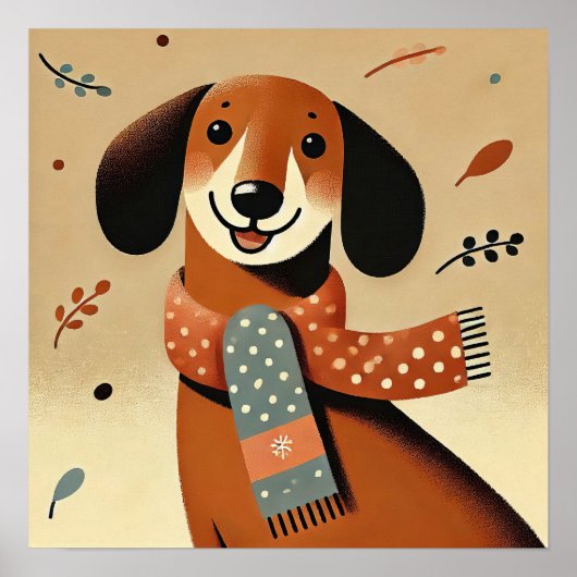Poster Chiots merveilleux d'hiver (Devant)