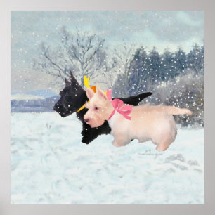 Poster Chiots Scottie