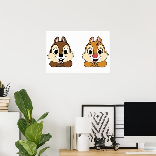 Poster Chip et Dale (Bureau à domicile)