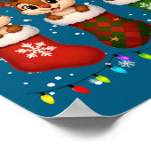 Poster Chipmunk In Christmas Socks Lights Chipmunk Xmas L (Coin)