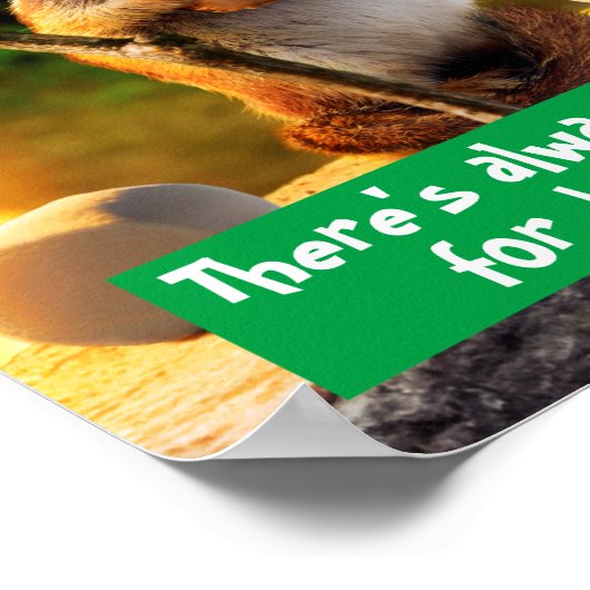 Poster Chipmunk Manger Marshmallow (Coin)