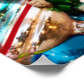 Poster Chipmunks Avec Ornements De Vacances (Coin)