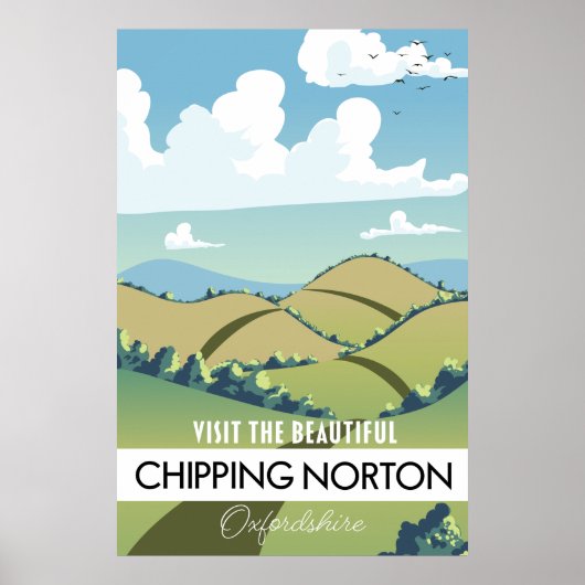Poster Chipping Norton Oxfordshire (Devant)