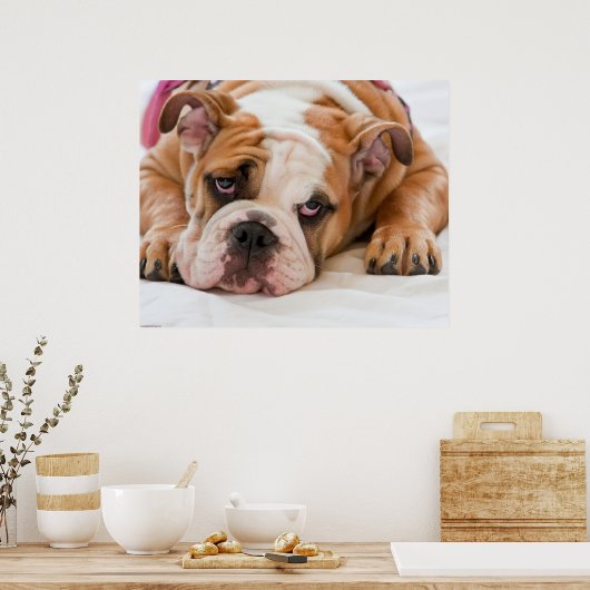 Poster Chippon anglais Bulldog (Cuisine)