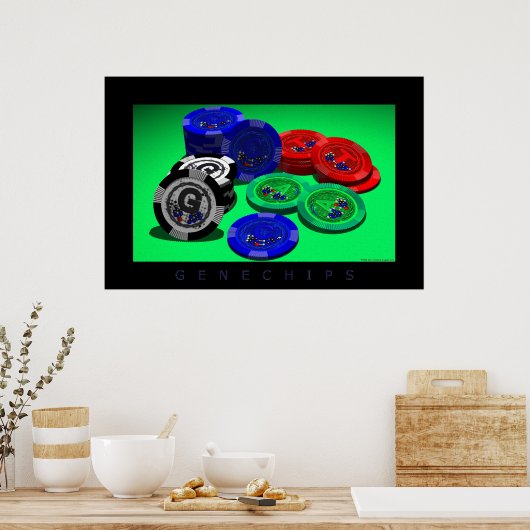 Poster Chips de gènes (Cuisine)
