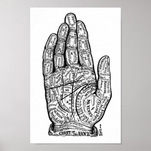 Poster Chiromancie (Devant)