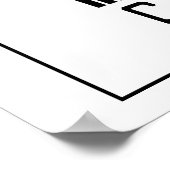 Poster Chiropracteur à code barre (Coin)