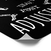 Poster Chiropracteur Danser Skeletons Qui Post Ajustement (Coin)