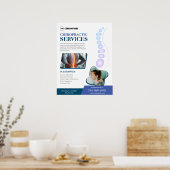Poster Chiropracteur Services personnalisés (Cuisine)